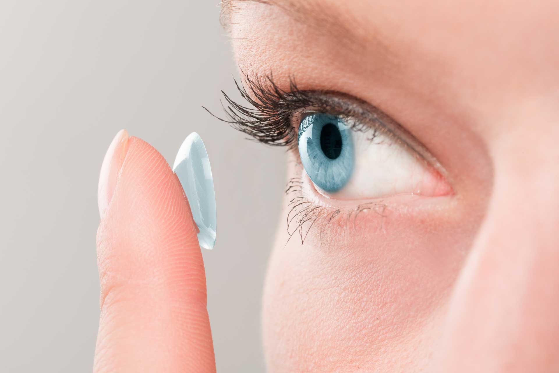 woman contact lenses ortho-k