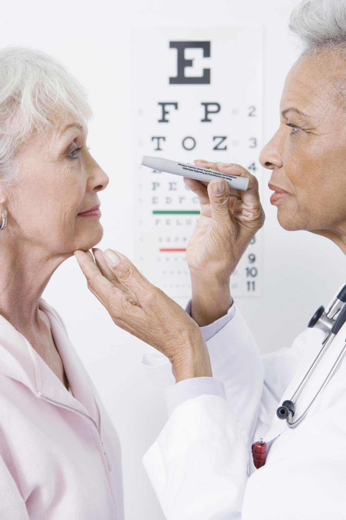 Senior eye exam