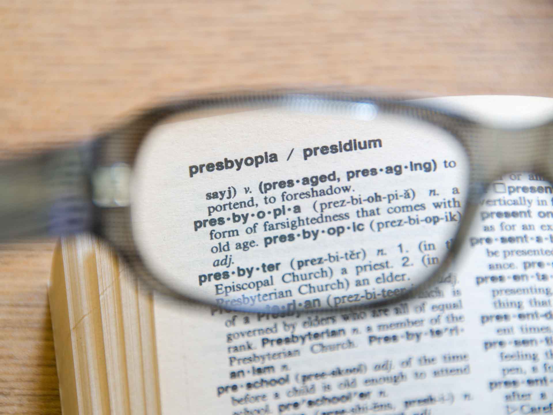 Vision over 40 (Presbyopia)